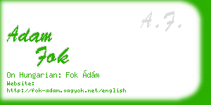 adam fok business card